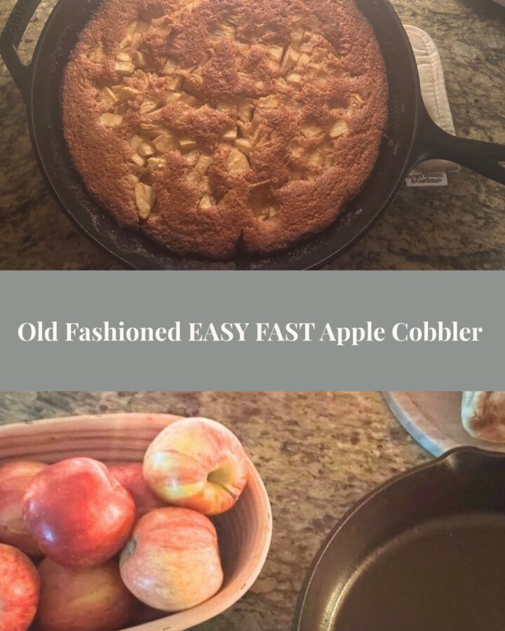 pinterest graphic apple cobbler