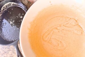 combined batter for pumpkin pancake recipe