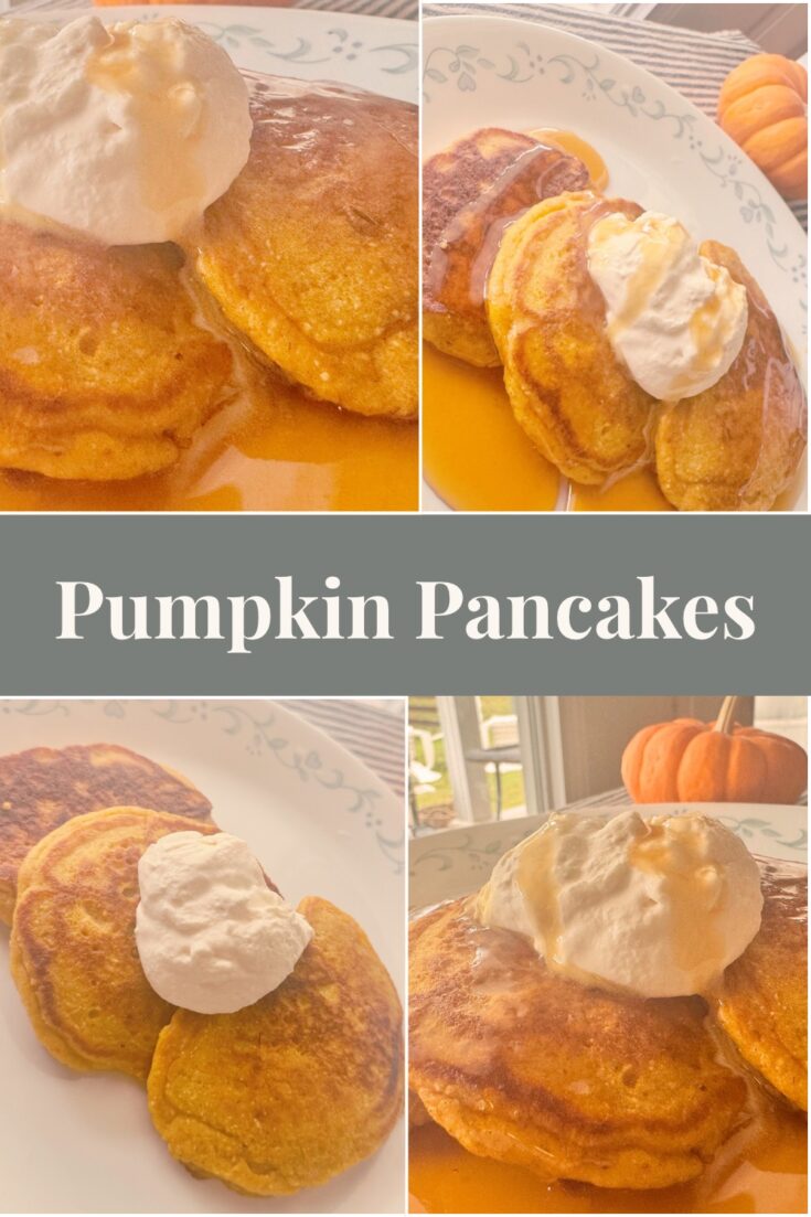 healthy pumpkin pancake recipe finished on a plate