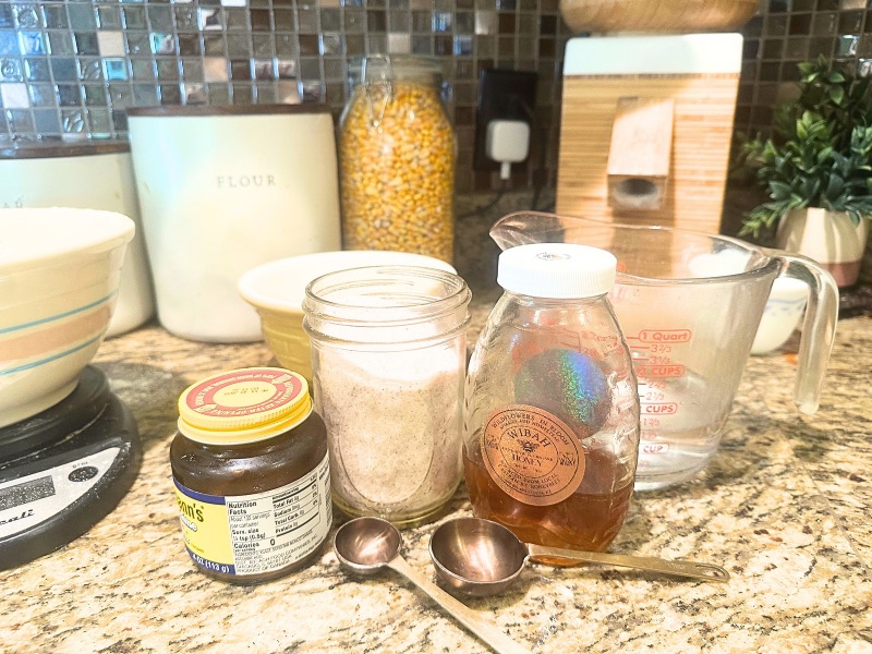 ingredients for easy homemade pizza on a countertop
