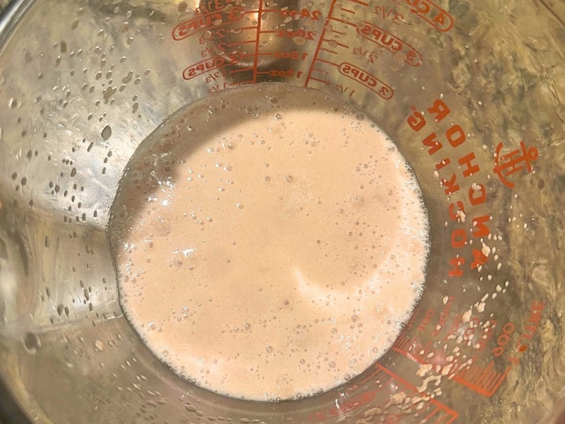 in process image of yeast blooming